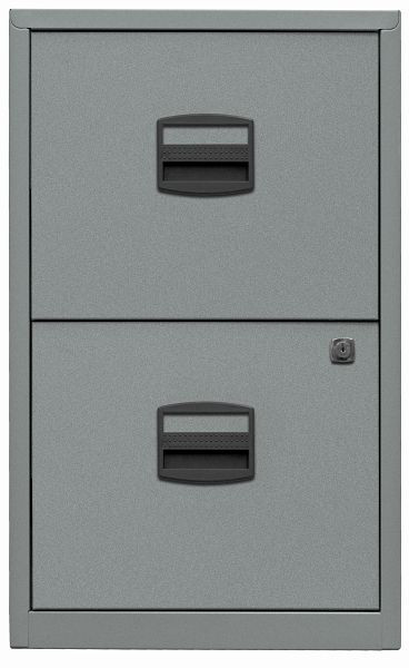 Bisley Hängeregistraturschrank PFA, 2 HR-Schubladen, silber, PFA2355