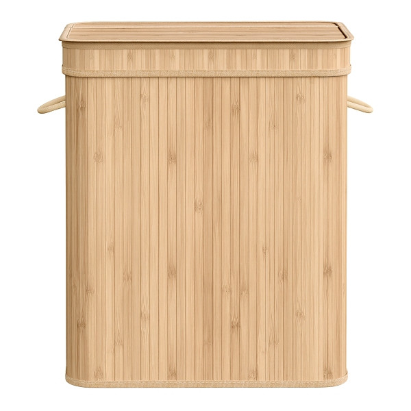 SONGMICS Wäschekorb, Gelb, 55x34x61 cm, LCB063N01, 0194343126074