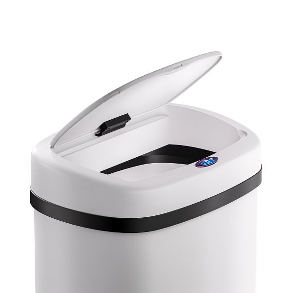 monzana Sensor Mülleimer Edelstahl Weiß 50L, 109905, 4251776935164