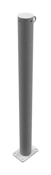 Schake Absperrpfosten Stahlrohr Ø 76 x 2,6 mm ortsfest, für Dübel Befestigung, feuerverzinkt, mit 1 Öse, 476P/1