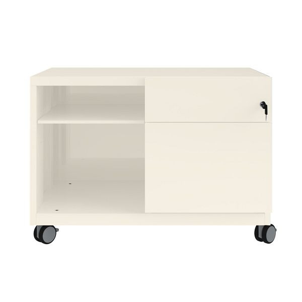 Bisley Caddy Note™, Schubladen und Ziehgriff rechts, 625 reinweiß, CADM08RH625