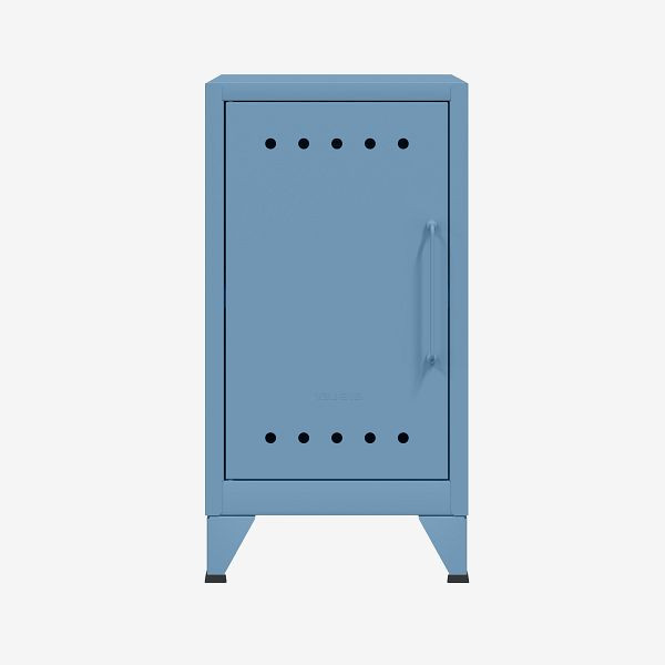 Bisley Fern Mini Ablageschrank, linksseitig öffnend, mit festem Fachboden, blau (605), FERMINLH605