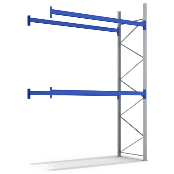 BITO Palettenregal P2 4005x1100x2700 Anbaufeld 2E 1000 RAL5010 U, 55914