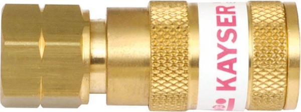 ELMAG Azetylen-Kupplung, IG 3/8' - LINKS zu Druckminderer, inklusive automatische Gassperre nach EN 561, 55242