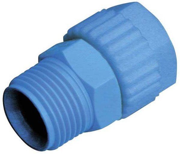 timmer A-GEk-12/9-1/4-PP, Gerade Einschraubverschraubung - konisch, aus Polypropylen, VE: 10 Stück, 01010509