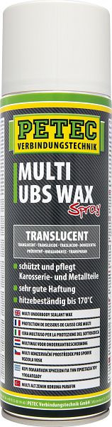 Petec Multi Ubs -Wax, Transparent, 500ml, VE: 6 Stück, 73450