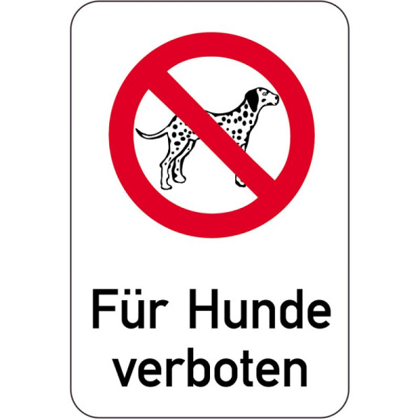 Stein HGS Sonderschild, Für Hunde verboten, 400 x 600 mm, 14975