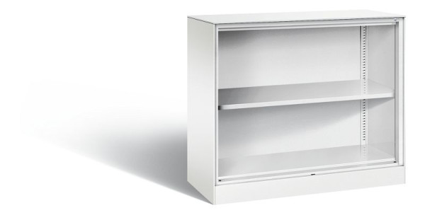 C+P Büroregal Asisto, H915xB1000xT435mm, Farbe: Weiß, 2 OH, 140052-000 S10053