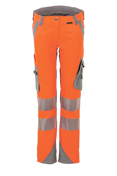 Planam Norit Warnschutz Damen Bundhose orange/zink 52, 5925052