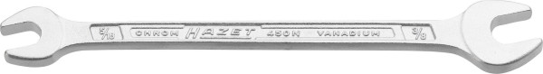 Hazet Doppel-Maulschlüssel, Außen-Sechskant Profil, 5/16 x 3/8 ", 450NA-5/16X3/8VKH