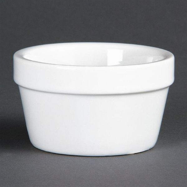 Olympia Whiteware stapelbare Auflaufförmchen 7,7cm, VE: 6 Stück, DK826