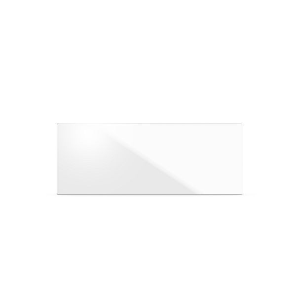 Etherma Infrarotheizung, Glas reinweiß satiniert, 130x50cm, 600W, 230V, 46318