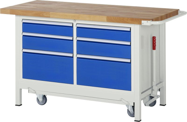 RAU Absenkbare Werkbank 8000 - Modell 8475, B1500 x T700 x H880 mm, 15-8475A2-157B4F.11