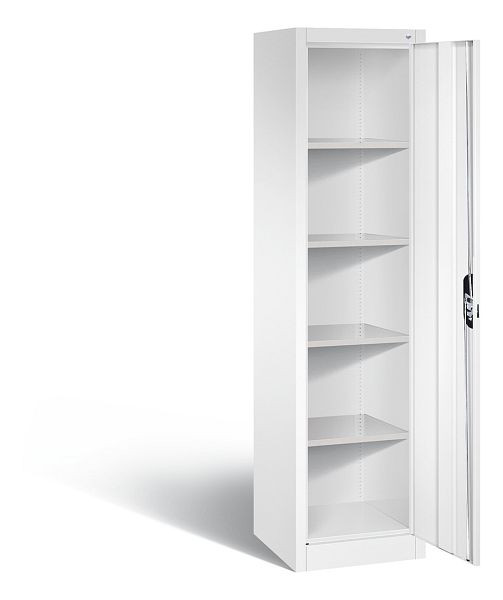 C+P Büroschrank Acurado, H1950xB502xT500mm, Farbe: Verkehrsweiß, Muldengriff, 5 OH, 9235-000 S10269