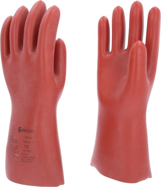 KS Tools Elektriker-Schutzhandschuh mit mechanischen und thermischen Schutz, Größe 12, Klasse 0, rot, Länge: 360 mm, 117.0089