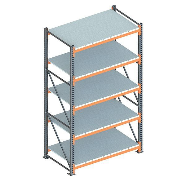 Meta Großfachregal GR 3300x1825x1100 mm, verzinkt/RAL 2001, 200188555