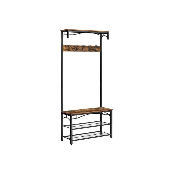 VASAGLE Industriestil Garderobe & Schuhregal, HSR45BX, 6955880302680
