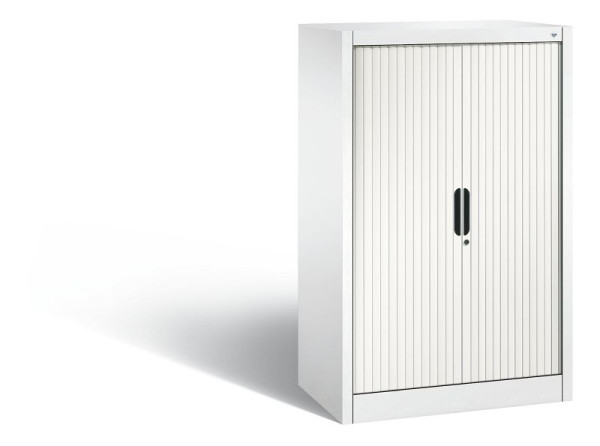 C+P Sideboard mit Rollladen Omnispace, H1230xB800xT420mm, Farbe: Verkehrsweiß, Griffmulde, 3 OH, 3231-00 S10162