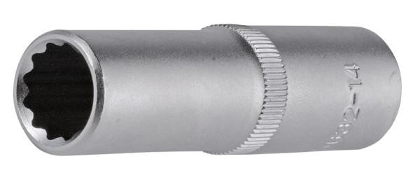 SW-Stahl Steckschlüsseleinsatz, 1/2", Zwölfkant, 14 mm, tief, 05632-14SB