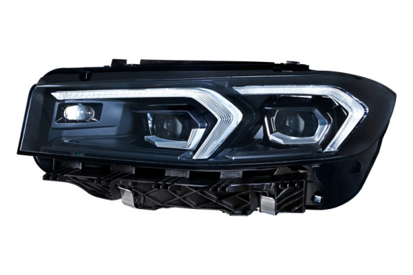 HELLA Matrix-Hauptscheinwerfer, für u.a. BMW 3 (G20, G80, G28), schwarz, ECE, für Rechtsverkehr, links, 1EX 016 809-711