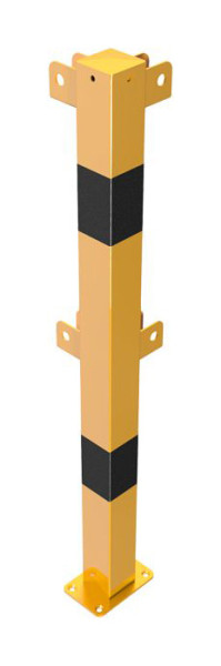 Schake Standpfosten elastisch, neigbar mit Ober- und Knieholm, Eckpfosten für Ober- und Knieholm 90°, 4273NPBG