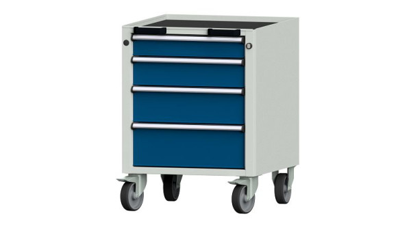 ANKE Werkbänke Rollcontainer, Modell 55 V, 570 x 615 x 750 mm, RAL 7035/5010, Wanne, 450.160