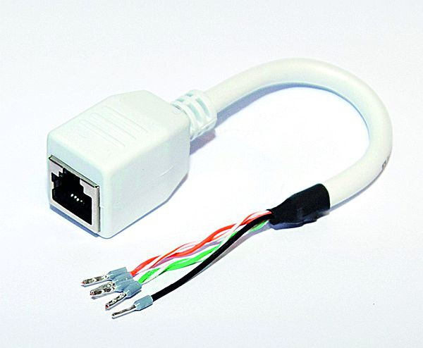 TCS Kabelpeitsche zum direkten Anschluss von IP-Geräten ISW5410 / IVW5411 RJ45 Stecker, ZIX1402-0000