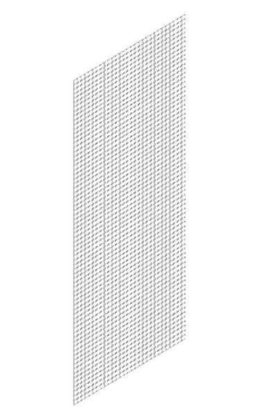 hofe Seitenwandgitter für Orion Plus 2493 x 785 mm, verzinkt (Masche 50 x 50 x 2,5 mm), Z525080
