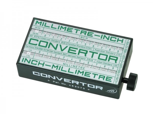 HELIOS PREISSER Umrechner Millimeter/Zoll und Zoll/Millimeter, "CONVERTOR", 582130