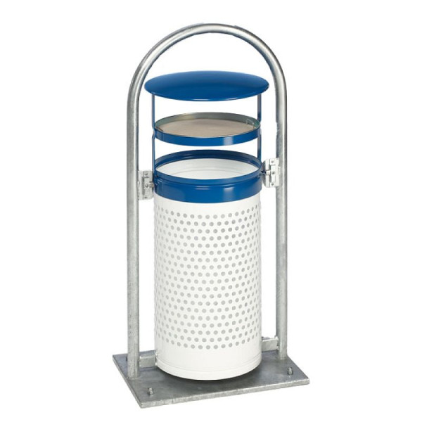 Stein HGS Abfallbehälter -Cubo Stefano-, feuerverzinkt/feuerverzinkt, Maße 1280 x 580 x 380 mm, 17324