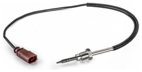 HELLA Sensor, Abgastemperatur, 2-polig, geschraubt, Kabel: 530mm, 6PT 014 494-421