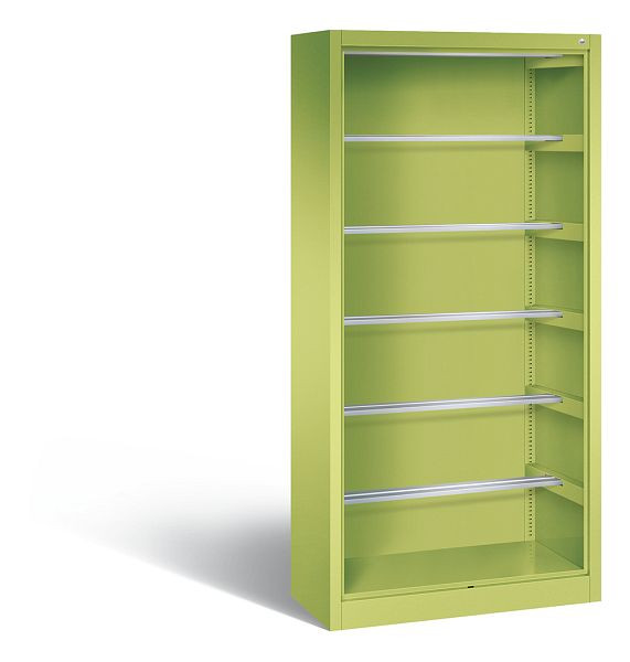 C+P Stahlregal mit Rückwand Acurado, H1950xB930xT400mm, Farbe: Viridingrün, 9160-600 S10012