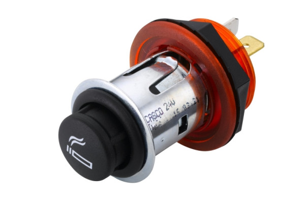 HELLA Zigarettenanzünder - 24V - Einbau - Stecker: Flachstecker - rot, 8EZ 008 021-051