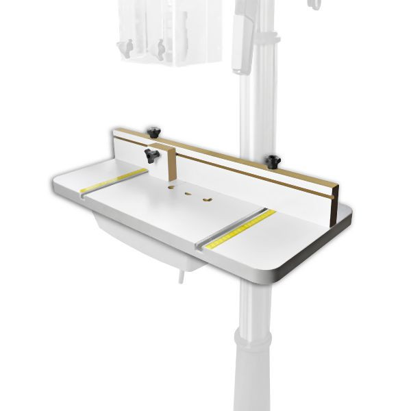 BAMATO Bohrtisch mit Befestigungsklammern, 605 x 300 mm, DPT-65