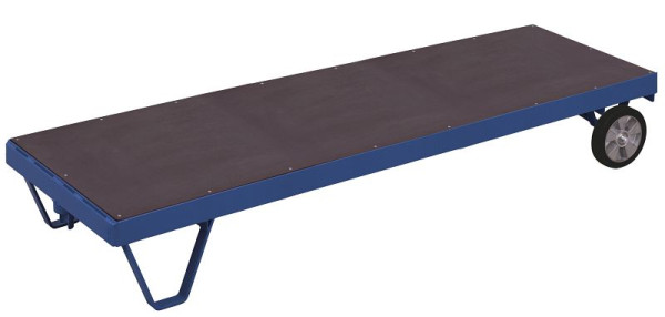 VARIOfit Schwerlast-Rollplatte, Ladefläche: 3.990 x 800 mm, RAL 5010 enzianblau, Traglast: 1.500 kg, zu-1140