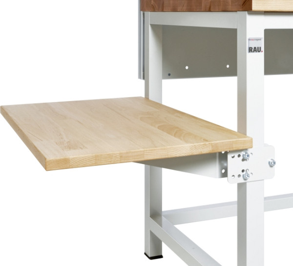 RAU Seitenablage zur Montage an System-Unterbau für Tiefe 900 mm, B450xT900xH100 mm, 09-ZA-T0900