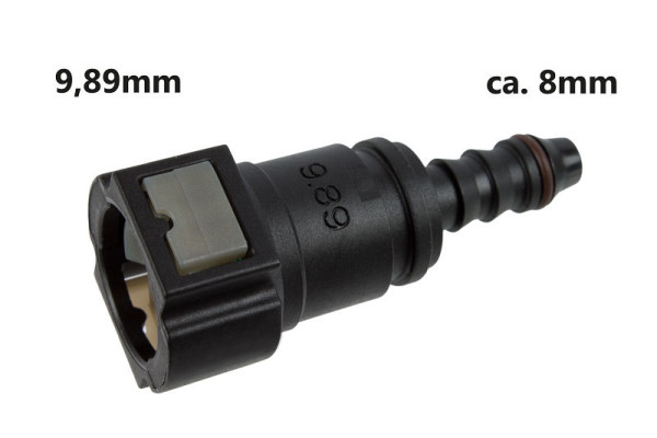 Stahlmaxx Weiblichen-Steckverbinder SAE 9,89 auf 8 mm Leitung, XXL-116731