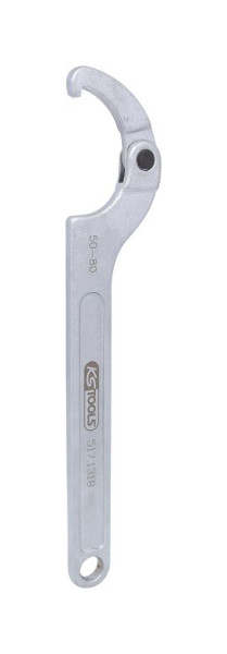 KS Tools Gelenk-Hakenschlüssel mit Nase, 50-80 mm, 517.1318