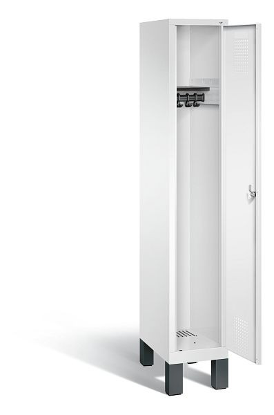 C+P Garderobenschrank Evolo, H1850xB320xT500mm, Farbe: Verkehrsweiß, 48010-10 S10129