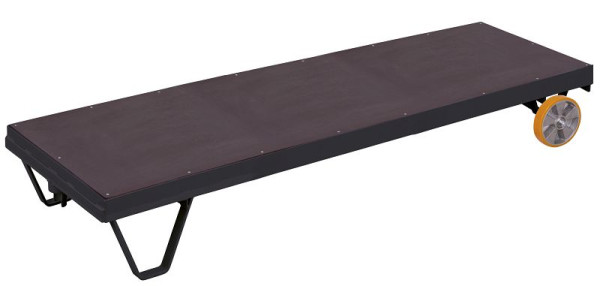 VARIOfit Schwerlast-Rollplatte, Ladefläche: 3.290 x 800 mm, RAL 7016 anthrazitgrau, Traglast: 2.000 kg, zu-1145/AG