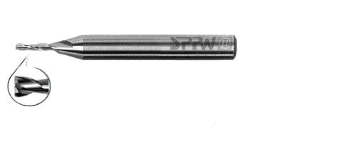 SPPW Microfräser HSS-E05 N25° 3xØ z:2 L: 69x18 Ø8,1, 5521400810