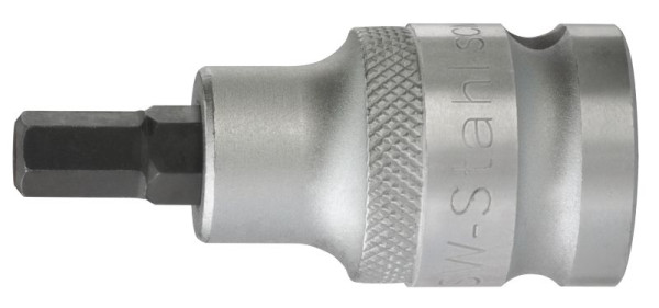 SW-Stahl Schraubendreheinsatz, 1/2", Innensechskant, 7 x 53 mm, brüniert, 05104L