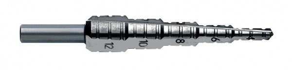 EXACT Stufenbohrer ROTASTOP, HSS 4-12 mm Spirale mit Kantenbr. 7001