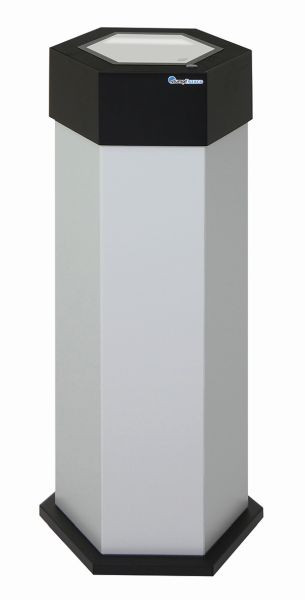 stumpf Sixco 1 swing Abfallsammler, lichtgrau RAL 7035, 830x325x375 mm (HxBxT), 560-045-07