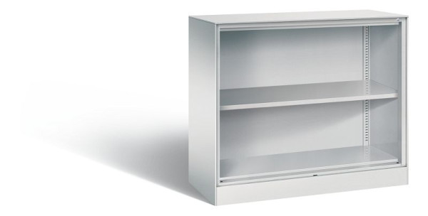 C+P Büroregal Asisto, H915xB1000xT435mm, Farbe: Lichtgrau, 2 OH, 140052-000 S10050