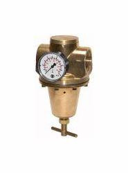 Riegler Druckregler (Membrandruckregler aus Messing ohne Sekundärentlüftung, inkl. Manometer, speziell für Wasser), 101314