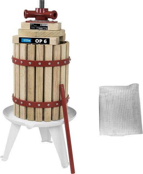 Güde Obstpresse OP 6, Presskorb mit 6 L Inhalt, 30001, 4015671300010