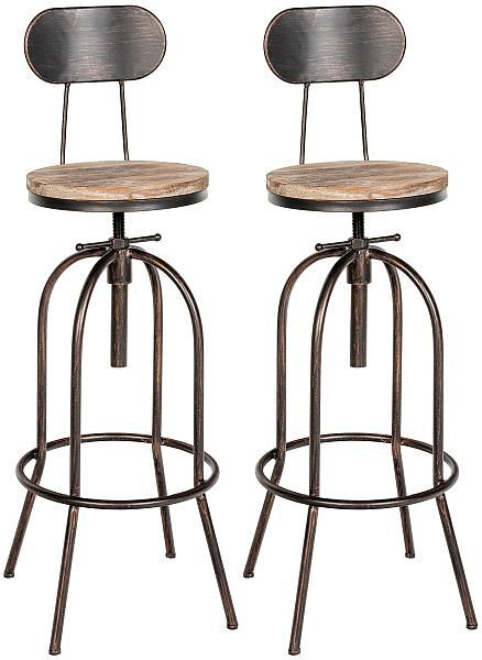 CLP Barhocker Pino, Holz, bronze, VE: 2 Stück, 320763