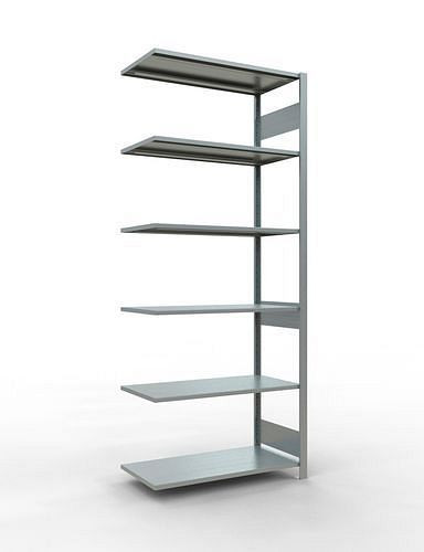 Schulte Fachbodenregal, Anbaufeld, 6 Lagerebenen, Fachlast 150 kg, 1006 x 536 x 2500 mm, 278798