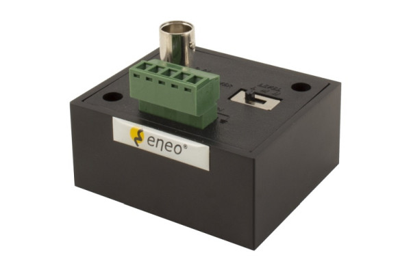eneo TVA-1201TRA Zweidraht Sender+Empfänger, UTP, BNC, 250m, Innen, HD TVI, AHD, CVI, CVBS, Aktiv, 12V, 212984